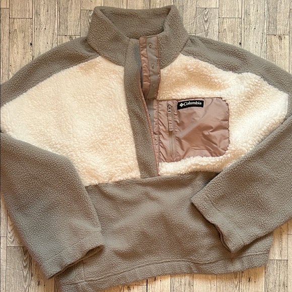 Columbia Tops - Columbia Two-Tone Fleece Pullover size XL